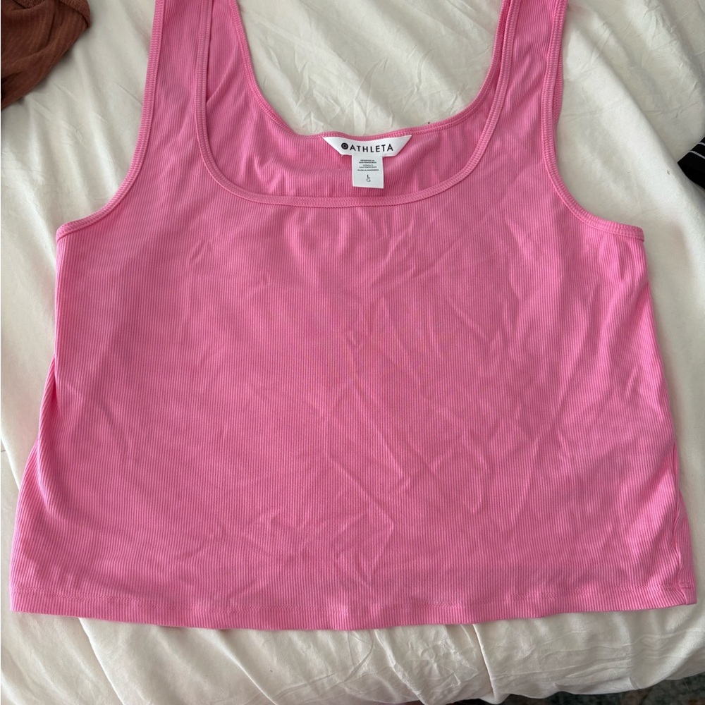 Athleta Vibrant Pink and pale pink Tank Top bundle
